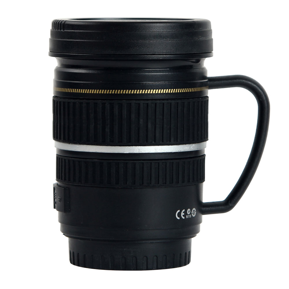 Handled Camera Lens Mug