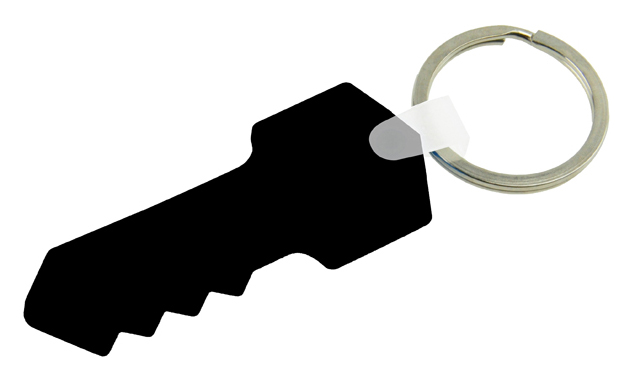 Key Shaped PVC Keyring