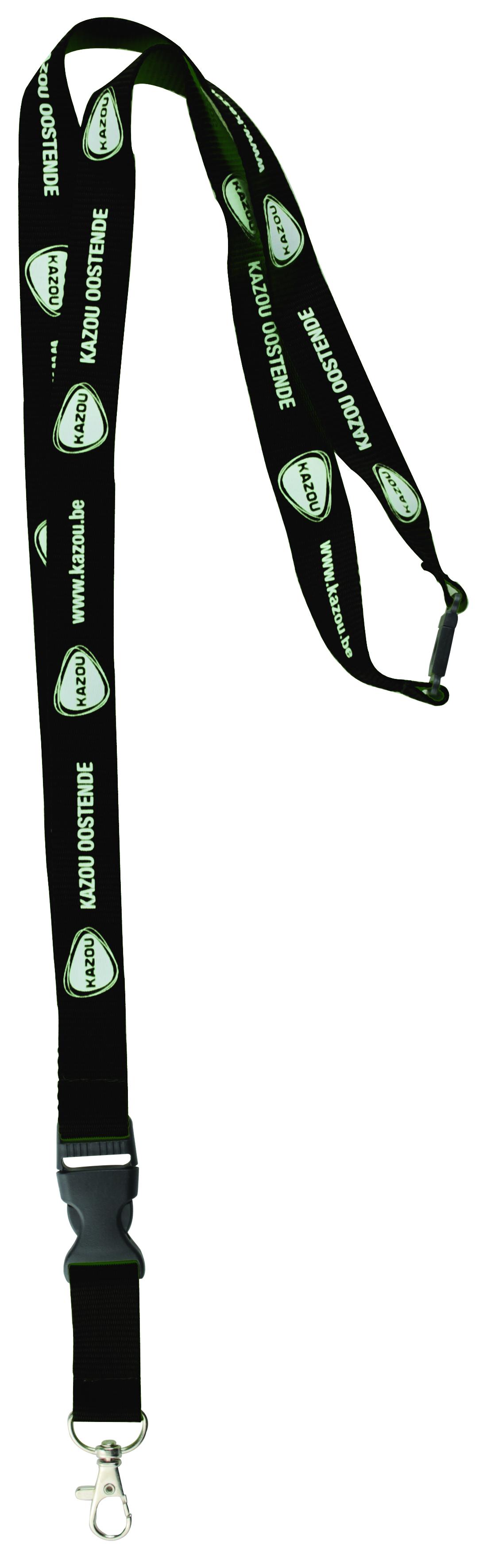 15mm Lanyard with Release Buckle and Safety Breakaway