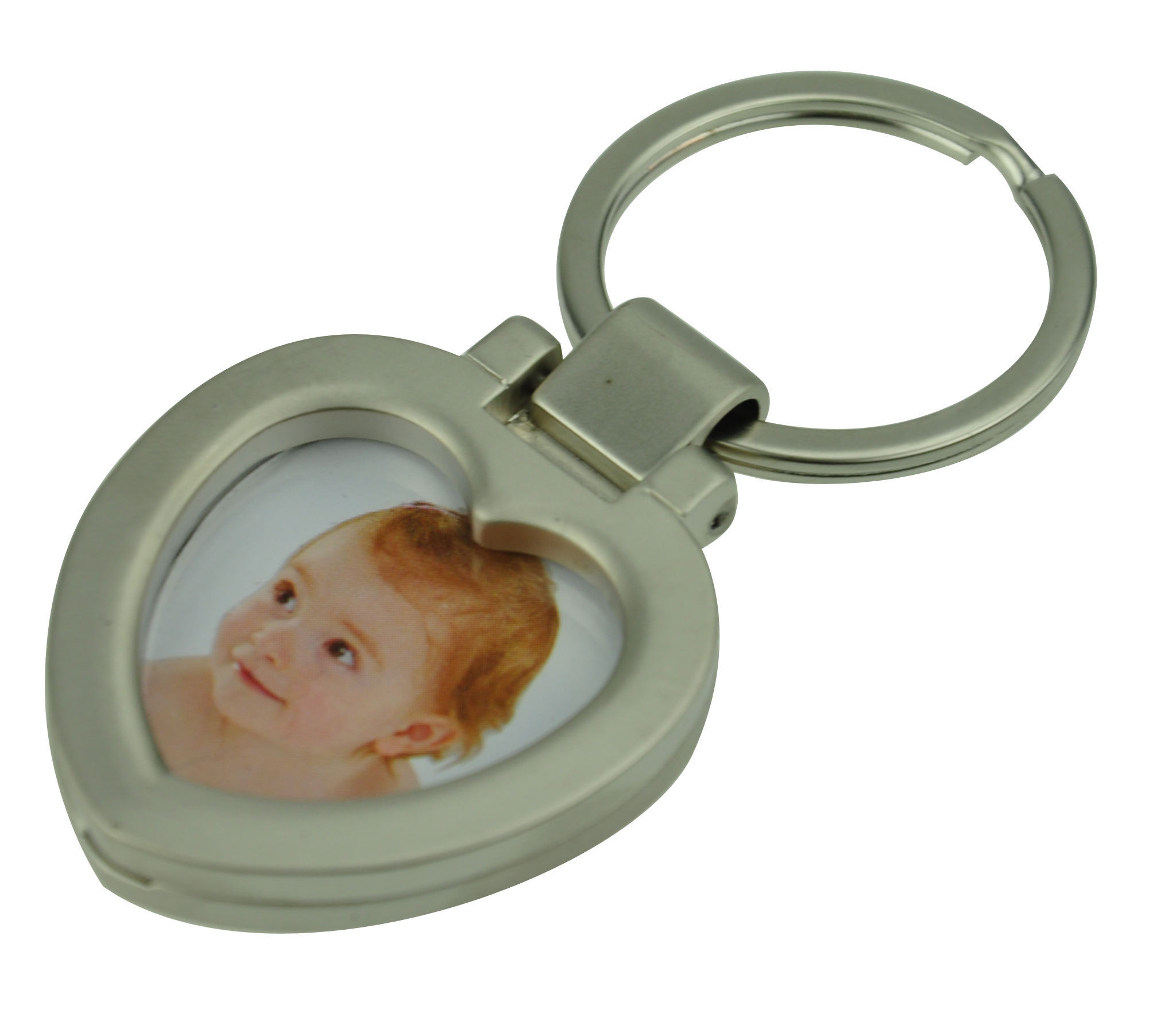 Heart Shaped Photo Keyring