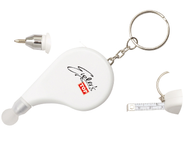Comma Shape Tape Measure with Ballpen