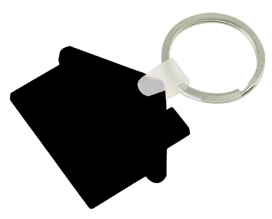 House Shaped PVC Keyring