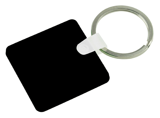 Square PVC Keyring