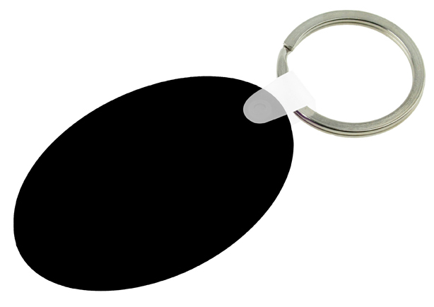 Oval PVC Keyring