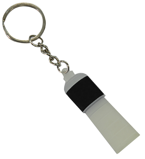 Bottle Shaped PVC Keyring