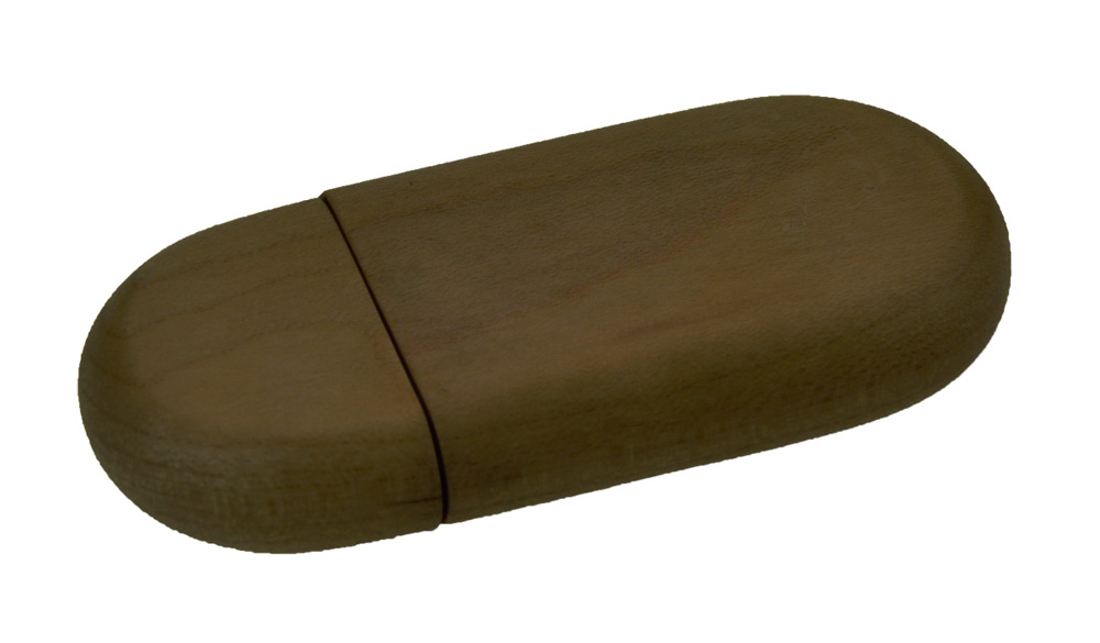 Wood / Bamboo Boulder USB Drive